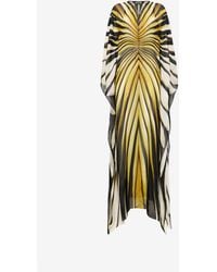 Roberto Cavalli - Robe Maxi En Soie Imprimé Ray Of - Lyst