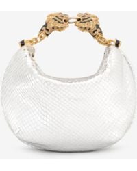 Roberto Cavalli - Mini Hobo Roar Bag Mit Schlangenprint - Lyst