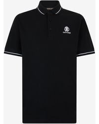 Roberto Cavalli - Polo With Rc Monogram And Logo - Lyst