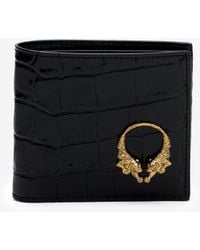 Roberto Cavalli - Crocodile-Embossed Leather Wallet - Lyst