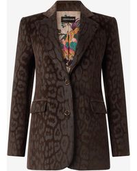 Roberto Cavalli - Jaguar Skin Corduroy Jacket - Lyst
