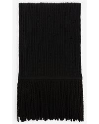 Roberto Cavalli - Ribbed-Knit Wool Scarf - Lyst