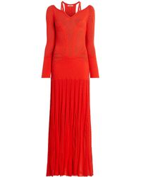 Roberto Cavalli - Geometric Lace Knitted Dress - Lyst