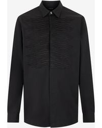 Roberto Cavalli - Cotton Shirt With Embroidered Zebra Motif - Lyst