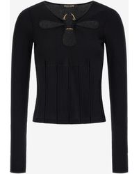 Roberto Cavalli - Top With Fang Detail - Lyst
