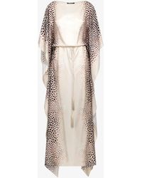 Roberto Cavalli - Kaftan Mit Shark-Print - Lyst