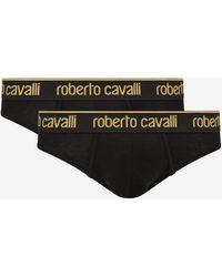 Roberto Cavalli - Set Of Two Briefs With Logo Band - Lyst