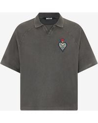 Roberto Cavalli - Polo Shirt With Embroidered Detail - Lyst