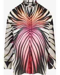 Roberto Cavalli - Ray Of Paradise Print Silk Shirt - Lyst