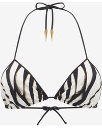 Roberto Cavalli - Ray Of Print Bikini Top - Lyst