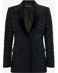 Roberto Cavalli - Jacket With Zebra Sequin Pattern - Lyst