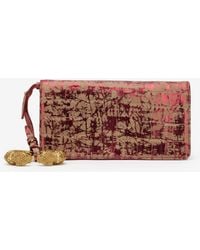 Roberto Cavalli - Pochette Roar Borgogna Pelle Laminata - Lyst