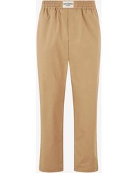 Roberto Cavalli - Cotton Pants With Front Logo - Lyst