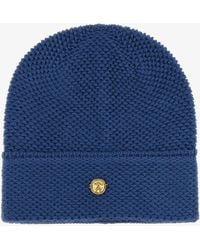 Roberto Cavalli - Knit Beanie Hat With Emblem - Lyst