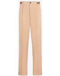 Roberto Cavalli - Pleat-Detail Straight-Leg Trousers - Lyst