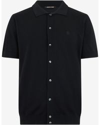 Roberto Cavalli - Knitted Polo Shirt With Monogram Rc - Lyst