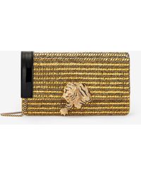Roberto Cavalli - Clutch Roar Mit Kristallen - Lyst
