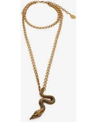 Roberto Cavalli - Antiqued Necklace With Snake - Lyst