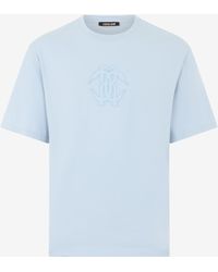 Roberto Cavalli - Light T-Shirt With Embroidered Logo - Lyst