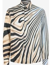 Roberto Cavalli - Silk Shirt With Zebra Print - Lyst