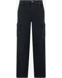 Roberto Cavalli - Cotton Cargo Trousers - Lyst