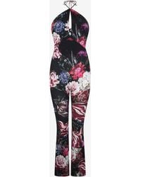 Roberto Cavalli - Fiammingo Flowers Print Catsuit - Lyst