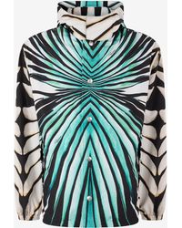 Roberto Cavalli - Ray Of Sea Print Bomber - Lyst