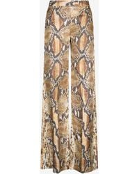 Roberto Cavalli - Python Print Trousers - Lyst