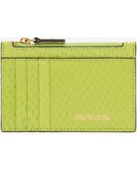 Roberto Cavalli - Snake Scale-Effect Coin Purse - Lyst