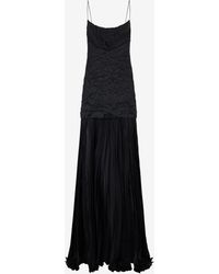 Roberto Cavalli - Long Snakeskin-Effect Dress - Lyst