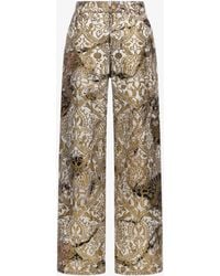 Roberto Cavalli - Marble Printed Pants - Lyst