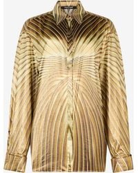 Roberto Cavalli - Silk Shirt With Iside Print - Lyst