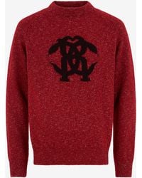 Roberto Cavalli - Pullover Mit Monogram Rc - Lyst
