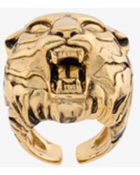 Roberto Cavalli Ring mit tigerkopf - Mettallic