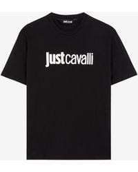 Roberto Cavalli - Just Cavalli Logo-Print Cotton T-Shirt - Lyst