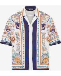 Roberto Cavalli - Tropical Garden Print Shirt - Lyst