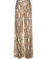 Roberto Cavalli - Python Print Trousers - Lyst