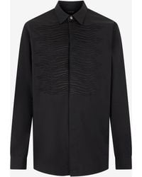 Roberto Cavalli - Cotton Shirt With Embroidered Zebra Motif - Lyst