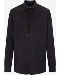 Roberto Cavalli - Cotton Shirt With Embroidered Zebra Motif - Lyst