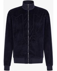 Roberto Cavalli - Felpa Stampa Zebra Con Zip - Lyst