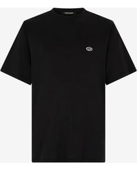 Roberto Cavalli - T-Shirt With Logo Patch - Lyst