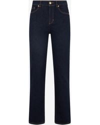 Roberto Cavalli - Straight-Leg Jeans With Embroidered Logo - Lyst