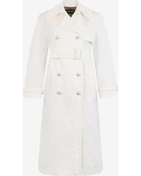 Roberto Cavalli - Leopard-Pattern Cotton Jacquard Trench Coat - Lyst