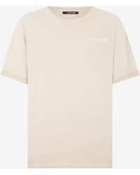 Roberto Cavalli - T-Shirt With Back Snake Print - Lyst
