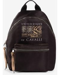 Roberto Cavalli - Animalier Patchwork-print Backpack - Lyst