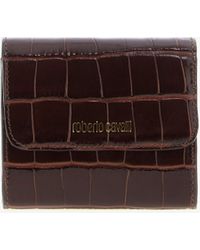 Roberto Cavalli - Tarjetero Con Estampado De Cocodrilo - Lyst