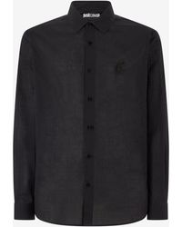 Roberto Cavalli - Shirt With Jc Embroidery - Lyst