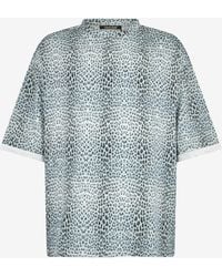 Roberto Cavalli - Oversized T-Shirt With Baby Jaguar Print - Lyst