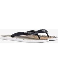 Roberto Cavalli - Ray Of Print Rubber Flip-Flops - Lyst