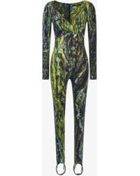 Roberto Cavalli - Marble Print Jumpsuit - Lyst